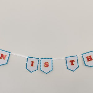 Thomas the tank engine inspired bunting | birthday bunting garland | personalised birthday bunting | birthday banner personalised