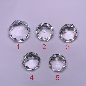 Natural clear Quartz  Crystal 3D  Star of David &flower of life  loose gemstone pendant