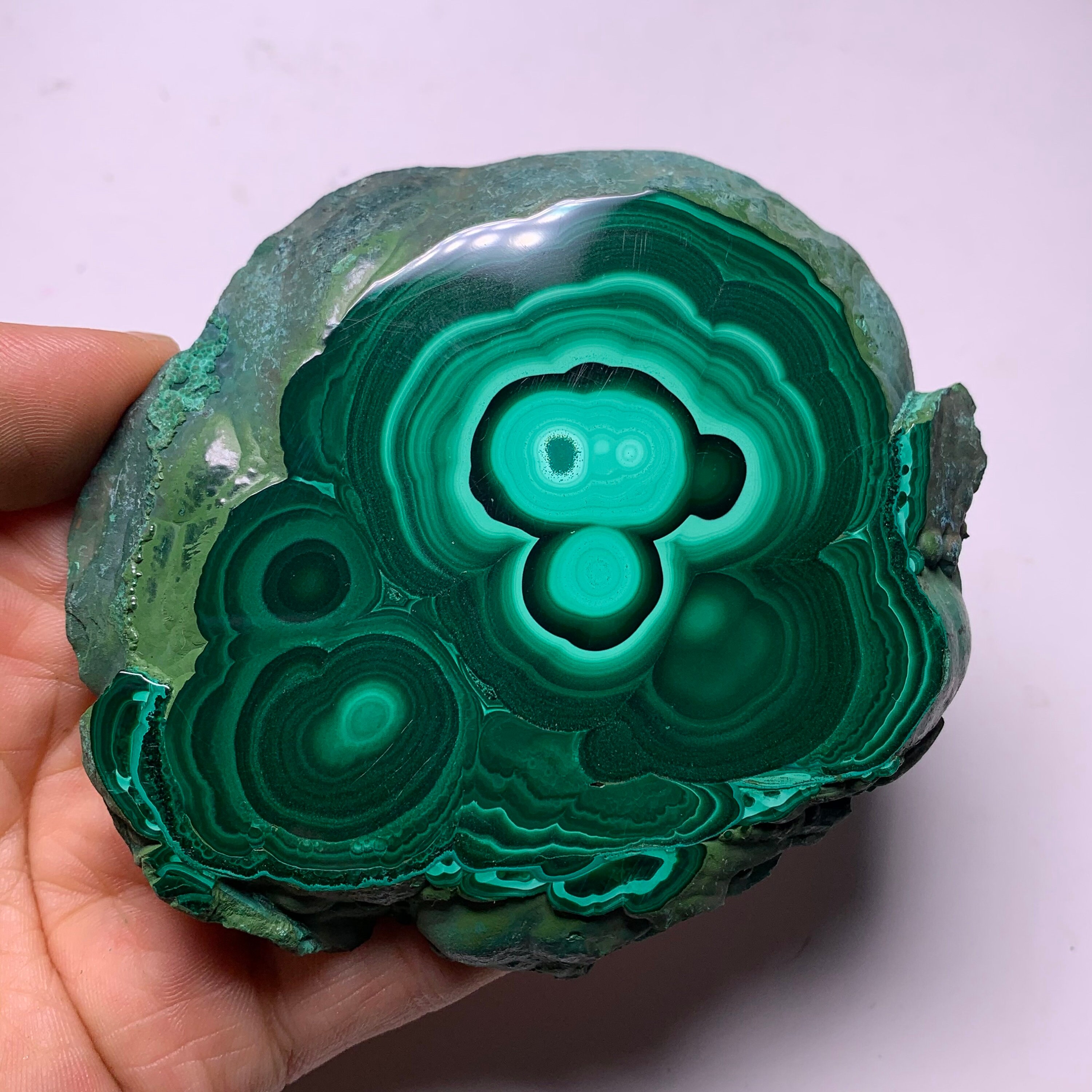 165.8gram Natural Free Form Malachite section Crystal  Healing