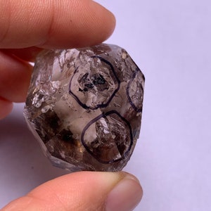 34gram natural mobile water bubble &falling sand enhydro quartz crystal smoky quartz specimen