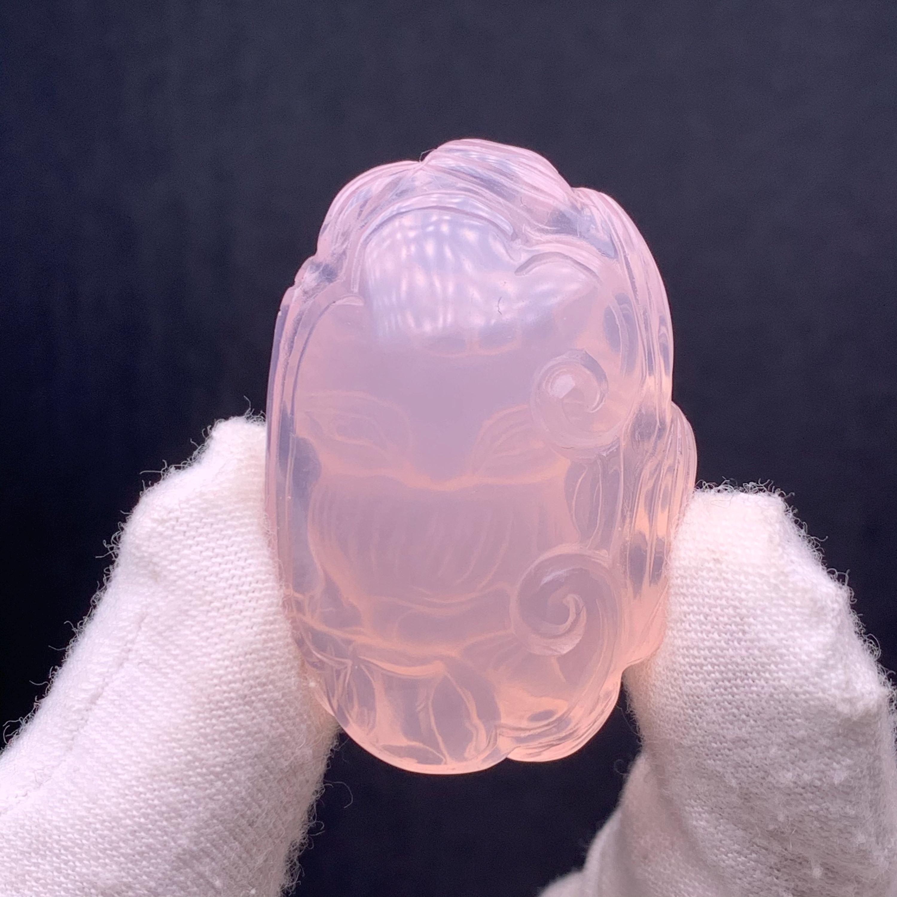 天然ローズクォーツ九尾狐水晶 - Etsy 日本