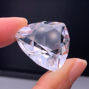 Natural clear Quartz  Crystal 3D  Star of David &flower of life  loose gemstone pendant