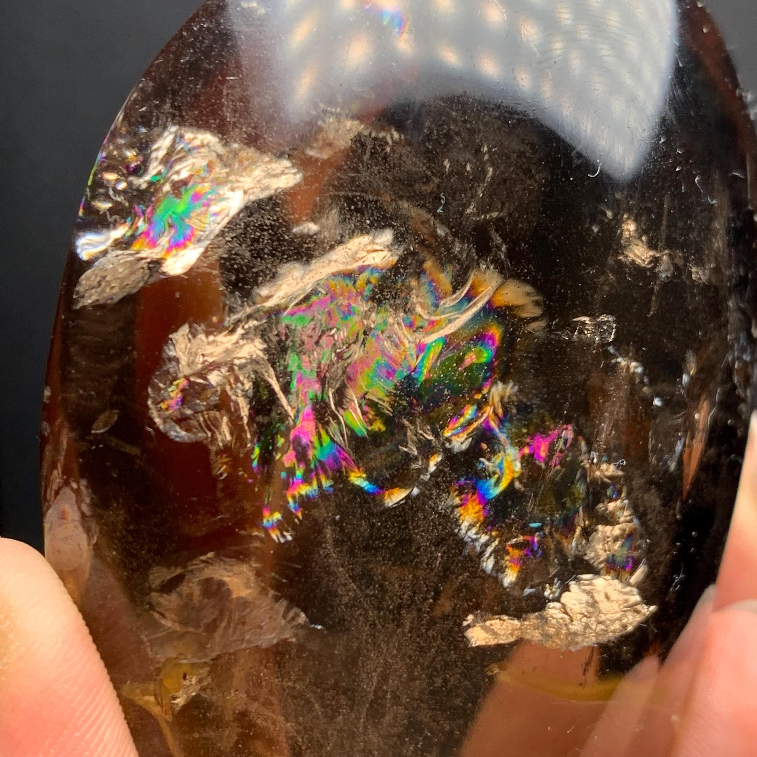 Rainbow Quartz Crystal: Natural Smoky Freeform (179.6gram) - Etsy