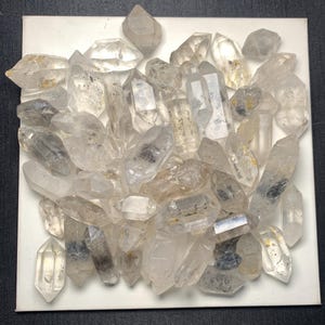 Ponta de espécime de quartzo diamante Herkimer natural de 1 kg
