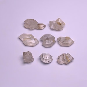 8pcs Natural Herkimer unique diamond quartz specimen