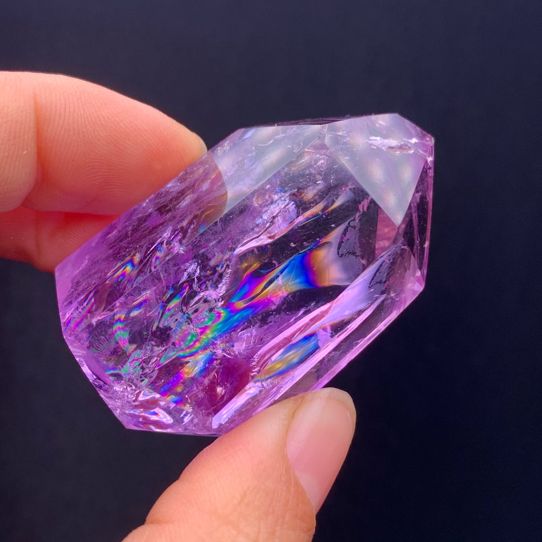 Rainbow 60g Natural Amethyst Quartz Crystal Healing Etsy