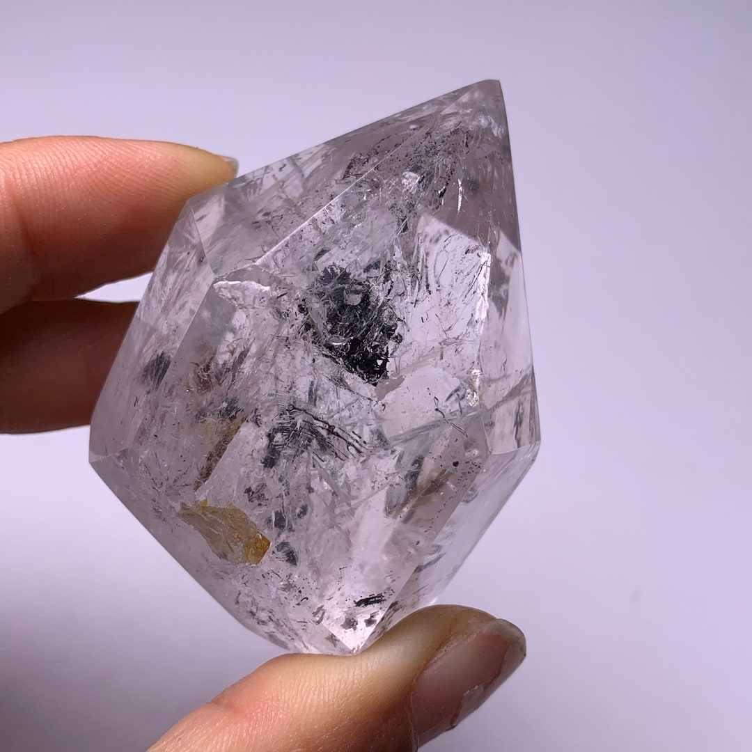Quartz Falling 97gram Natural Mobile Falling Sand/ Water Bubble Quartz Rainbow Quartz ...