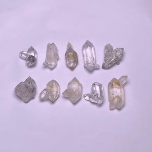 10pcs Natural Herkimer diamond quartz specimen
