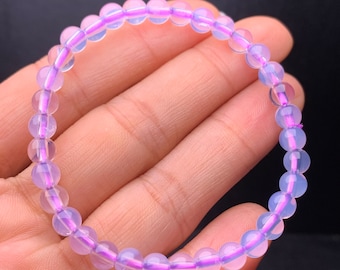 1pcs Natural Lavender Quartz Round Beads 5-5.5mm bracelet