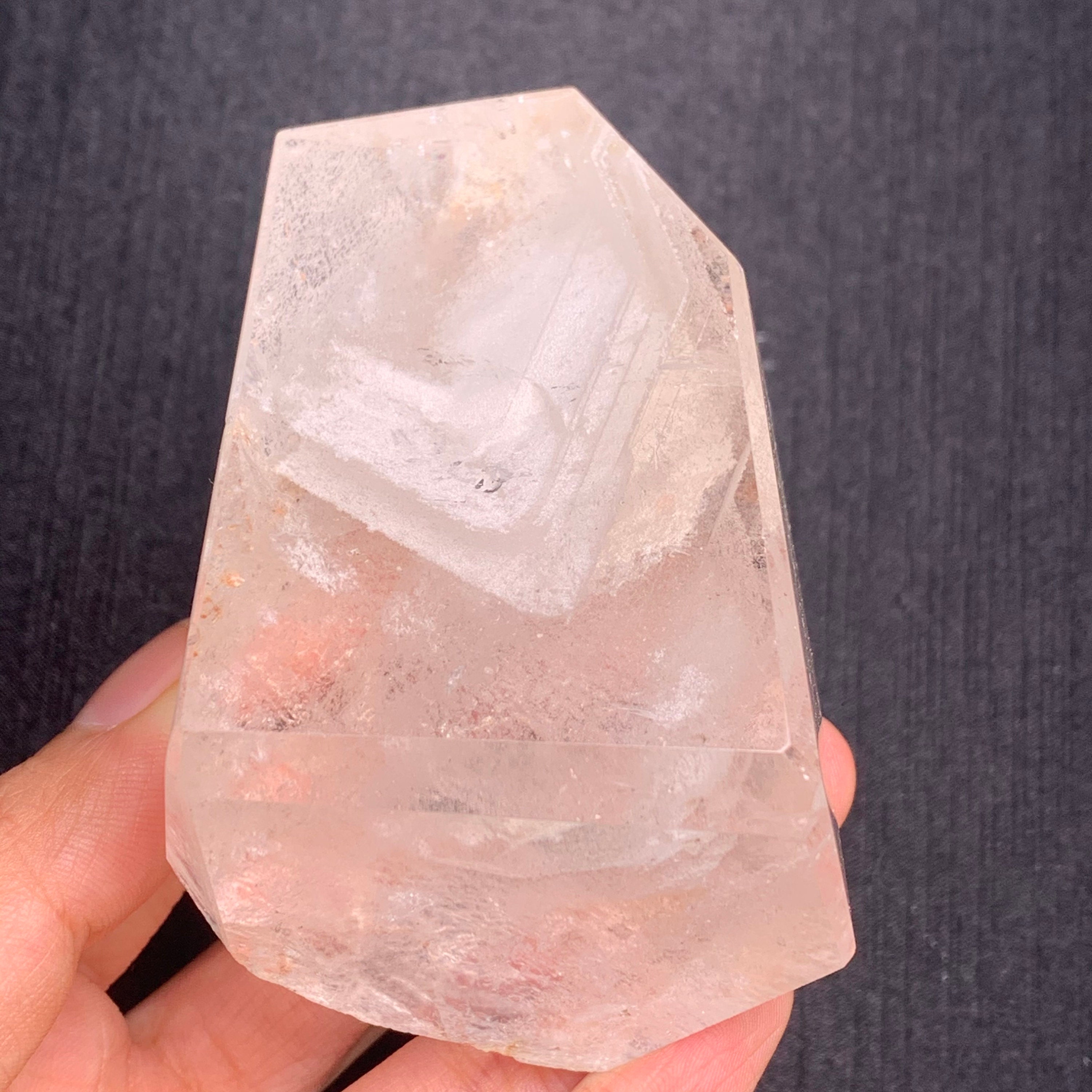 Spécimen Minéral Rare : Quartz Fantôme Naturel - 1,05 Lb (0.48kg) - Décoration Ou Collection