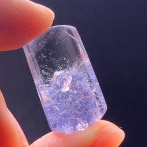 6.0gram Natural clear quartz dumortierite quartz crystal
