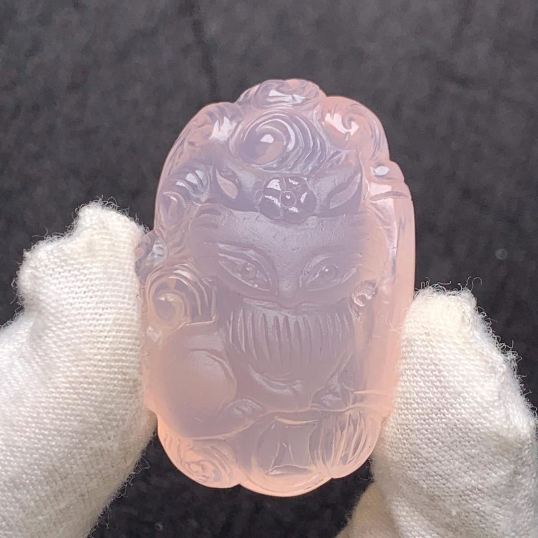 天然ローズクォーツ九尾狐水晶 - Etsy 日本