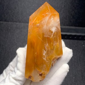 Natürlicher bunter Amphibole Quarz Rutilquarz Turm