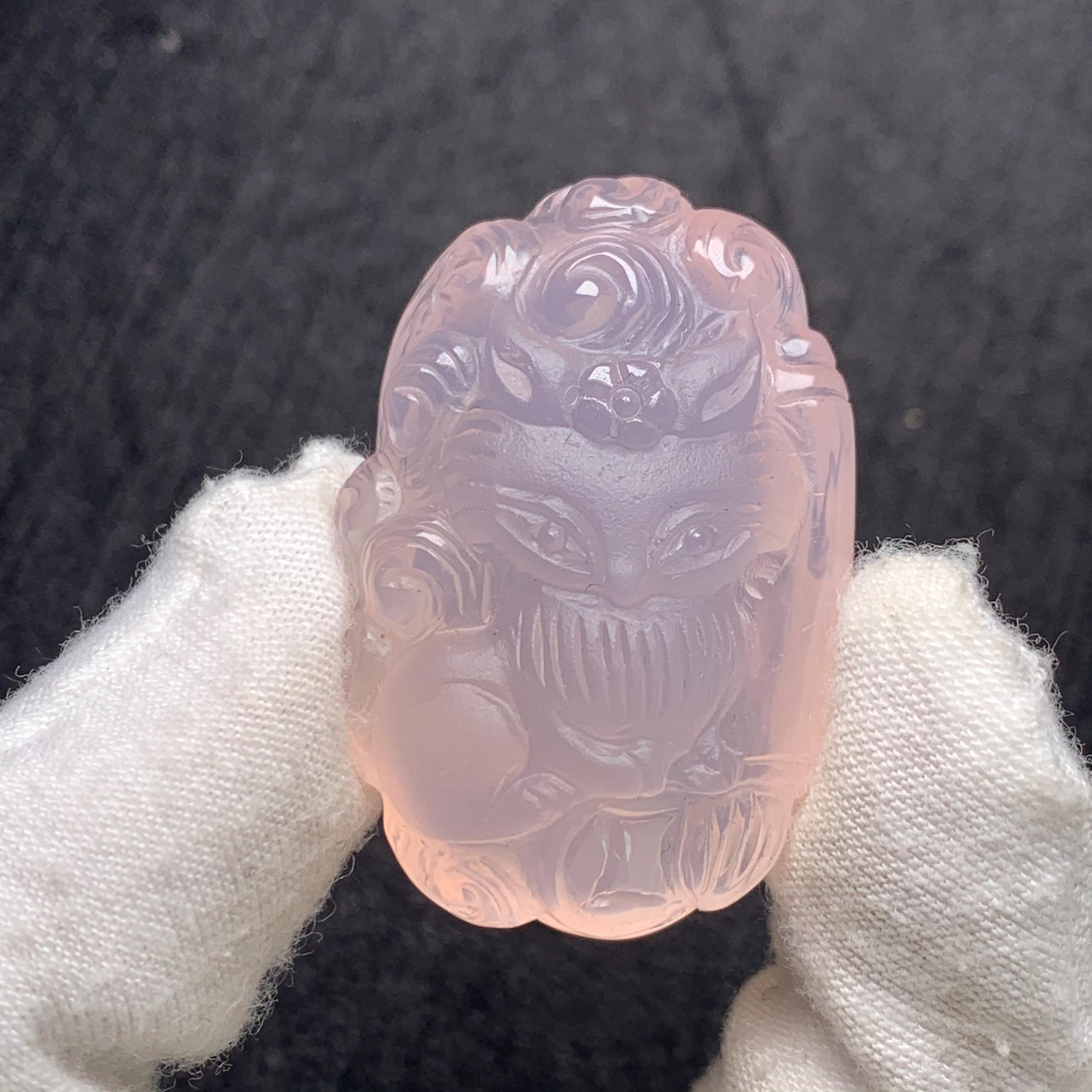 天然ローズクォーツ九尾狐水晶 - Etsy 日本