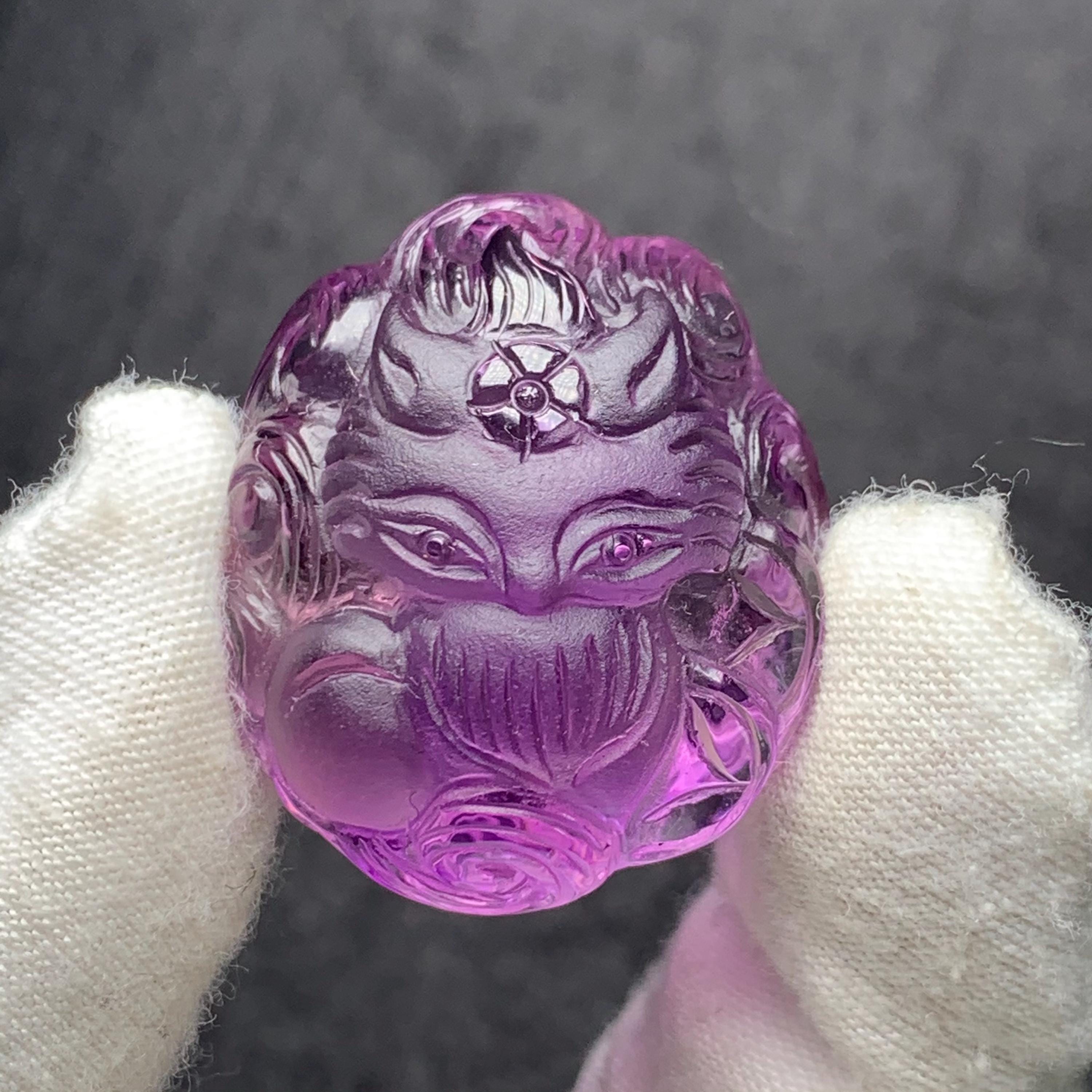 天然石アメジストの九尾狐　ご購入前に在庫確認必要D.363 Amazon | [COAI] [コアイ] アメジスト 九尾の狐 2月誕生石お守り