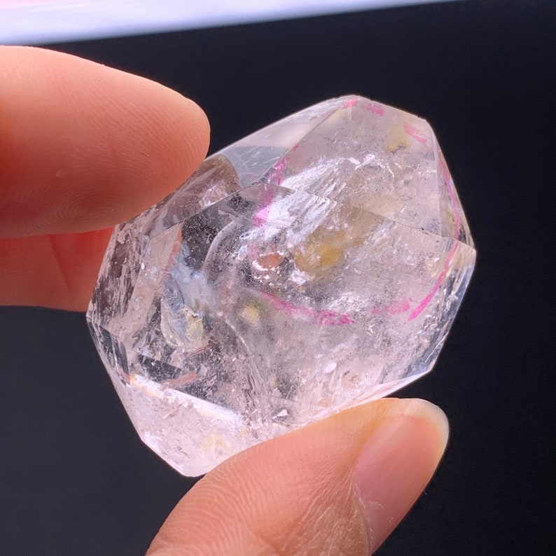 Quartz Falling 26.1 Gram Natural Mobile Water Bubble & Falling Sand Quartz Crystal ...