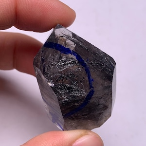 39.9GRAM polished Natural clear quartz water bubble &falling sand enhydro quartz crystal specimen