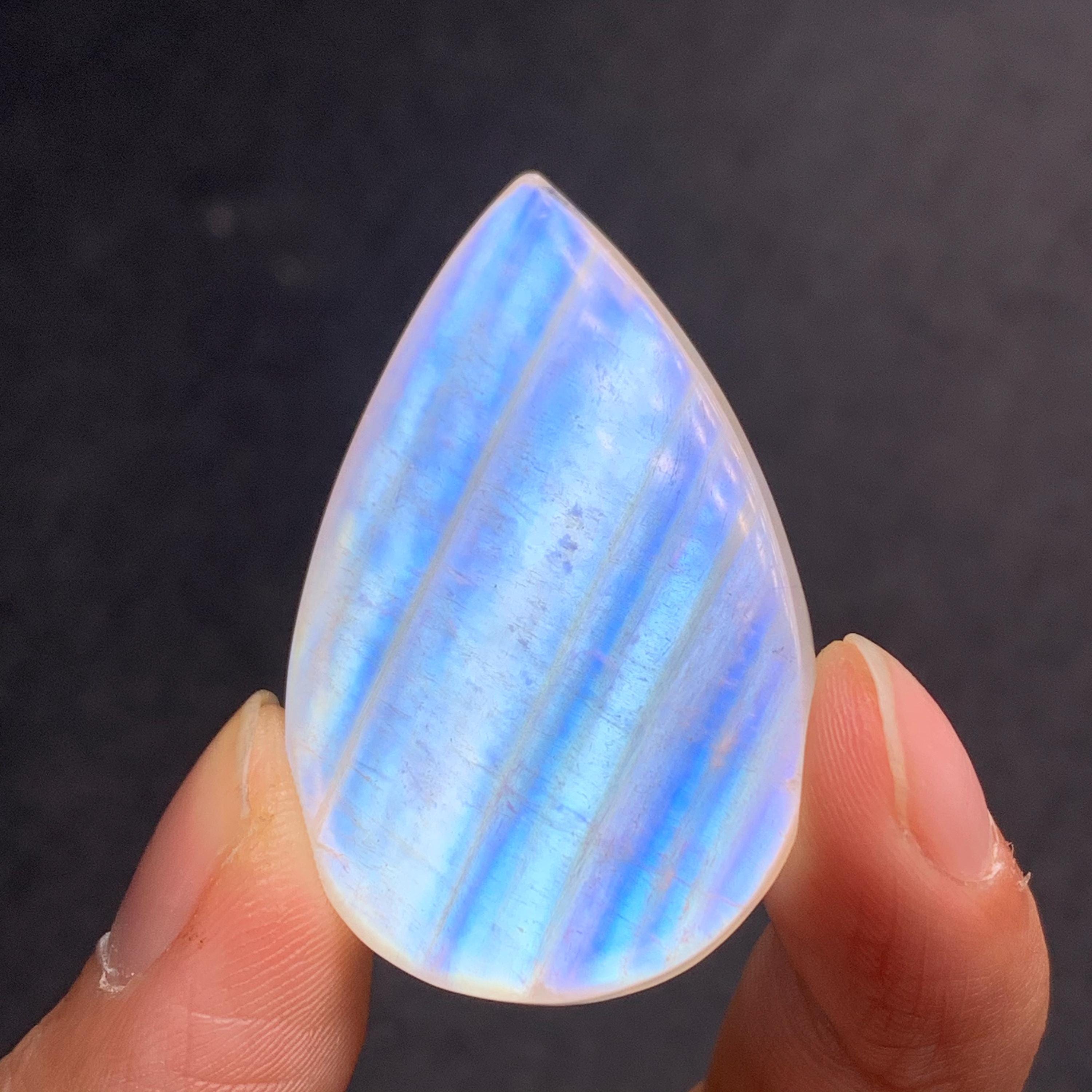 天然ブルームーンストーンドロップ - Etsy 日本