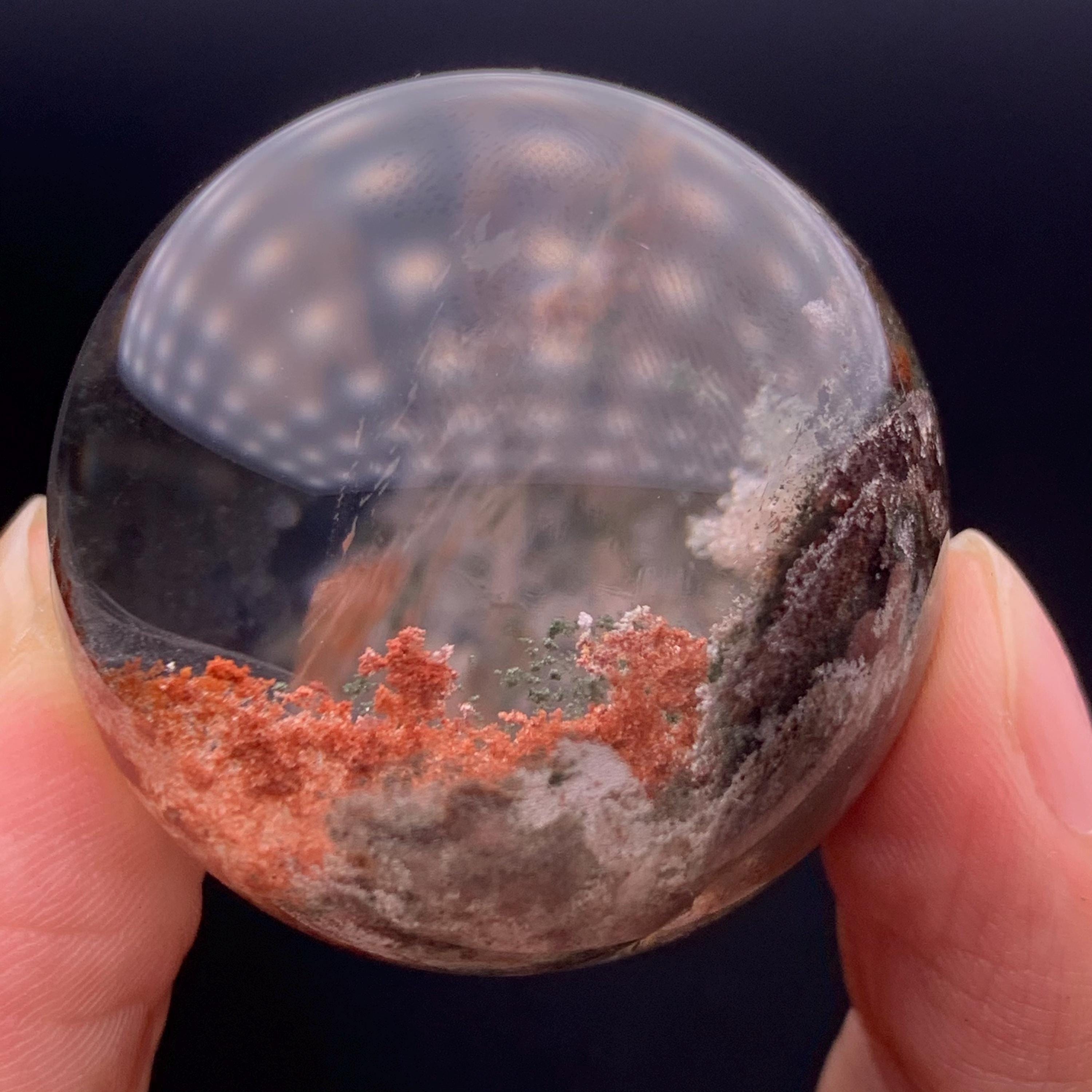 Garden Quartz Crystal Sphere: Natural Rainbow Inclusions, 34mm - Etsy