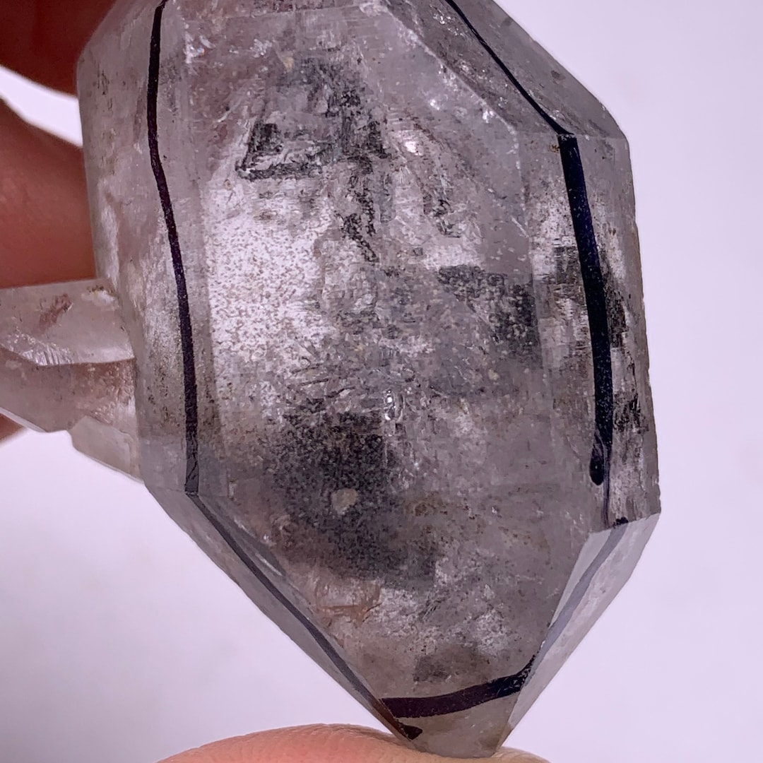 Quartz Falling 34.7GRAM Polished Natural Clear Quartz Water Bubble & Falling Sand ...