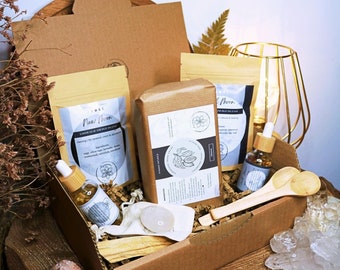 Cacao Moon Ceremony Box: Raw Peruvian Cacao, Smudge & Ritual Oils