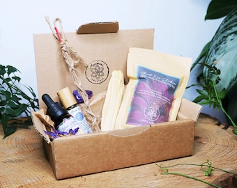 Third Eye Chakra Gift Box: Blue Lotus Tea, Crystal, Infused Oil