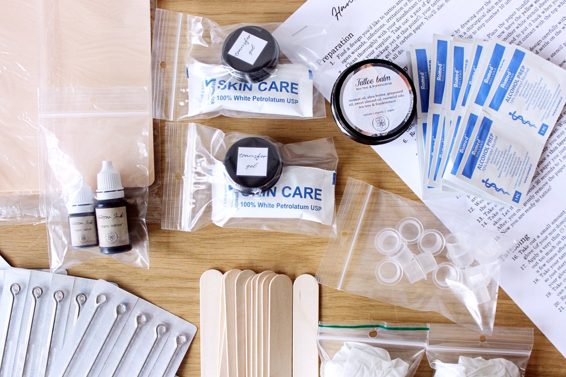 XXL Stick &amp; Poke Tattoo Kit Handpoke Tattooing Set Large Etsy