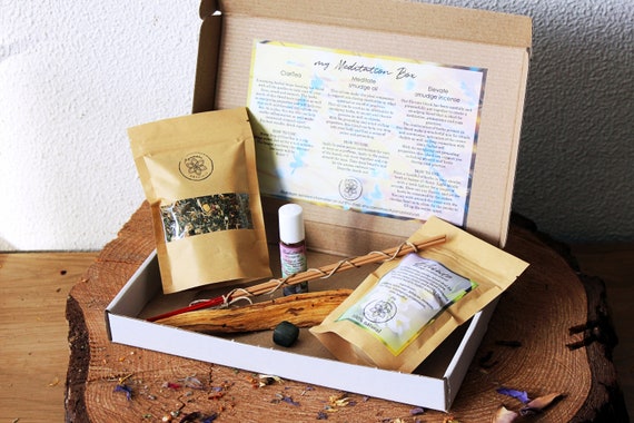 Buy My Meditation Box Meditation Altar Tools, Calming Tea, Infused