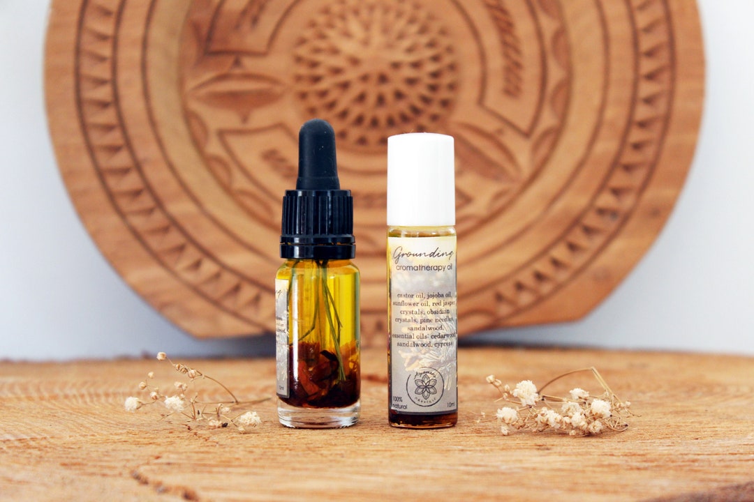 GROUNDING Oil Aromatherapy & Ritual Infused Oil Calming Etsy