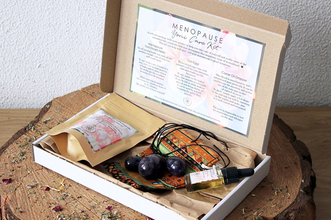 Menopause Relief Kit Yoni & Womb Love Gift Box, Natural Menopausal