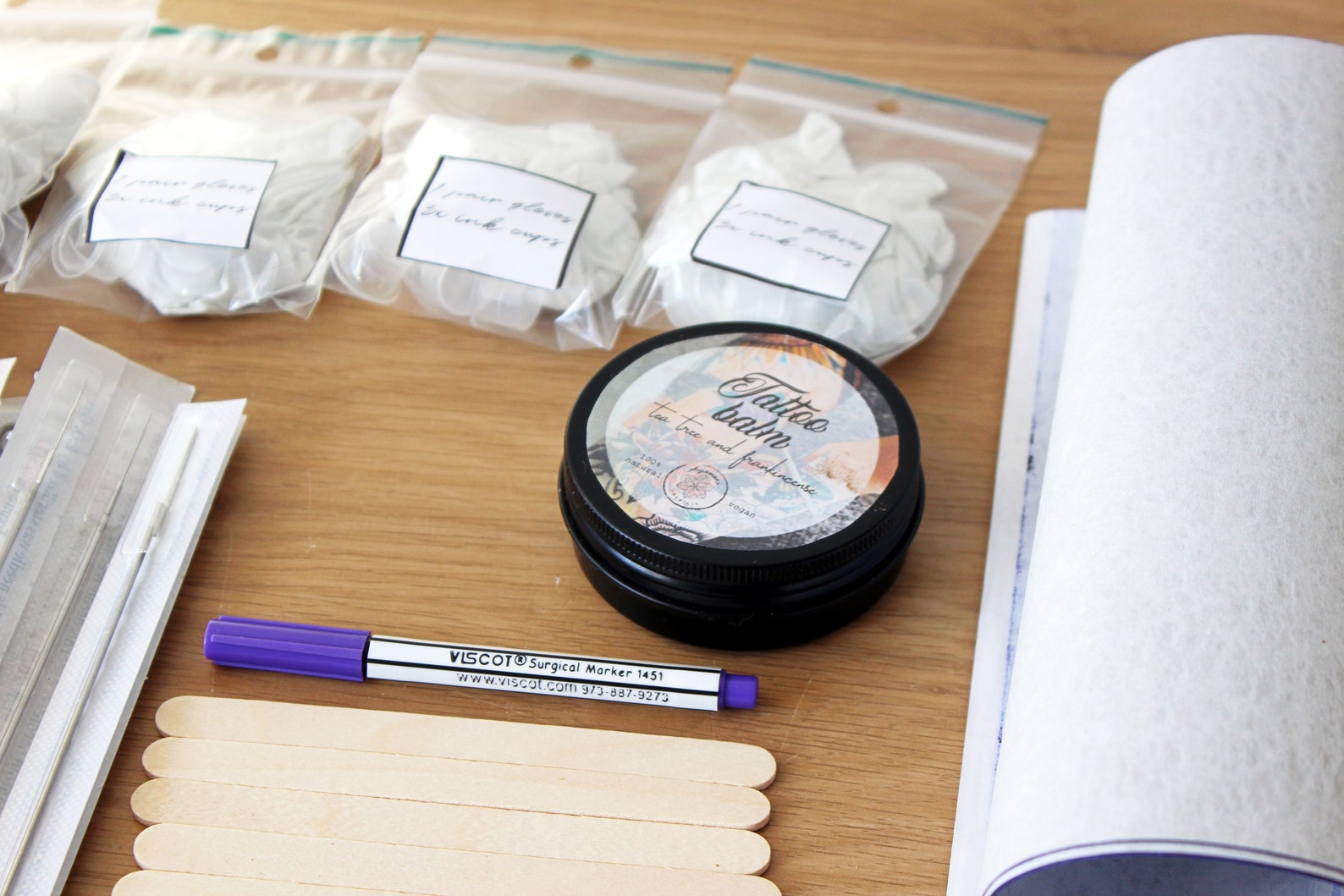 Stick and Poke Tattoo Kit Large Handpoke Set Beginners Hand Etsy Canada