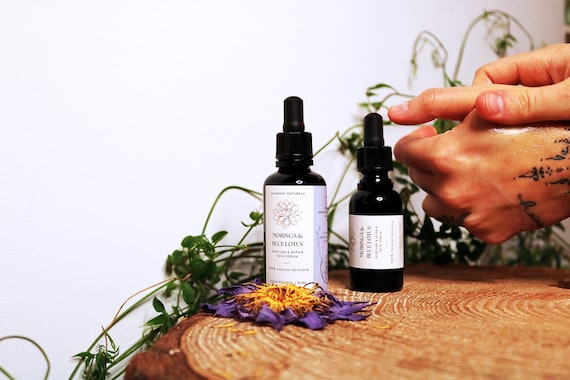 Blue Lotus, Moringa & Blue Chamomile Oil: Calming Skincare, Ritual Oil