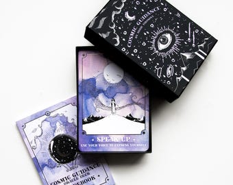 Cosmic Guidance Oracle Deck: Intuitive Divination Cards with Silver Edges