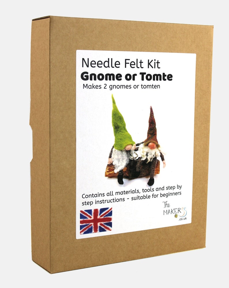 Gnome Tomte Needle Felt Kit by The Makerss