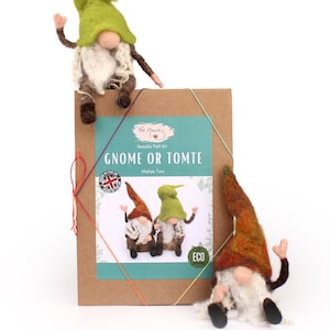 Gnome or Tomte Needle Felt Kit by The Makerss