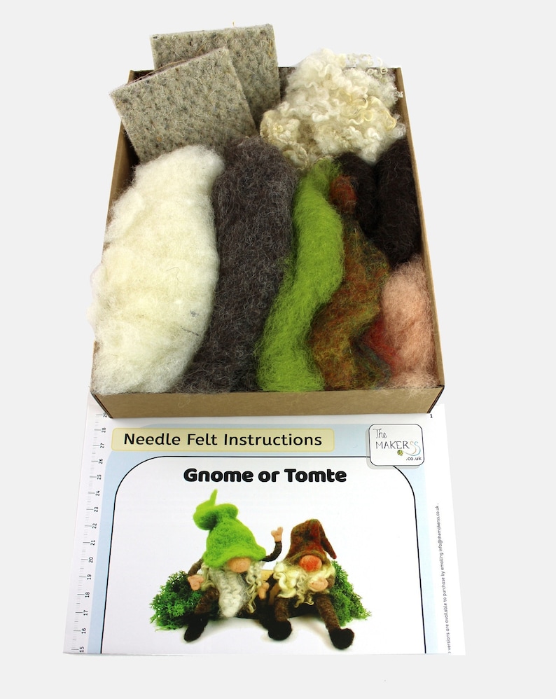 Gnome Tomte Needle Felt Kit by The Makerss