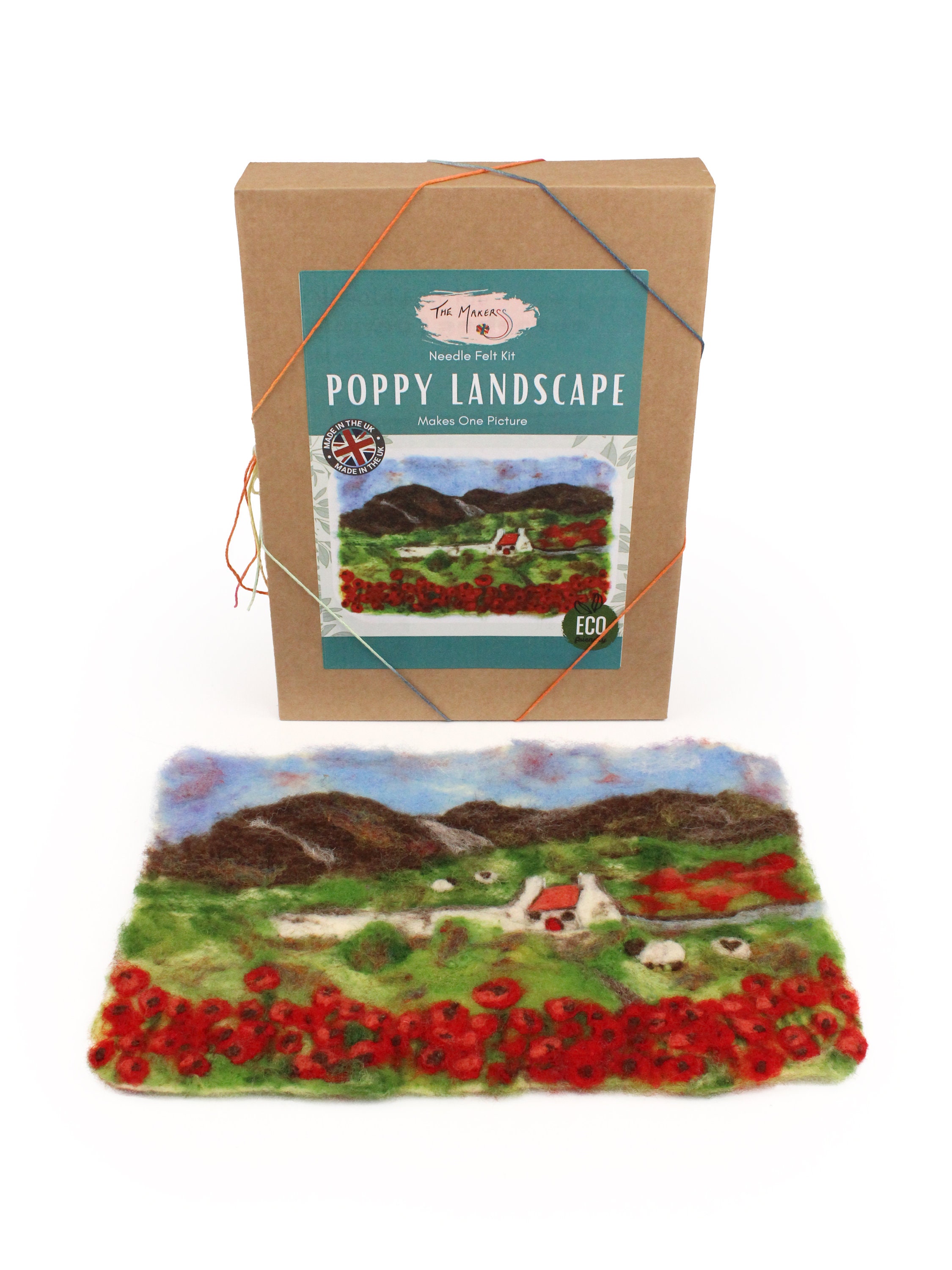 Poppies in a Hoop Needle Felting Kit — World Cup Cafe & Fair Trade Market