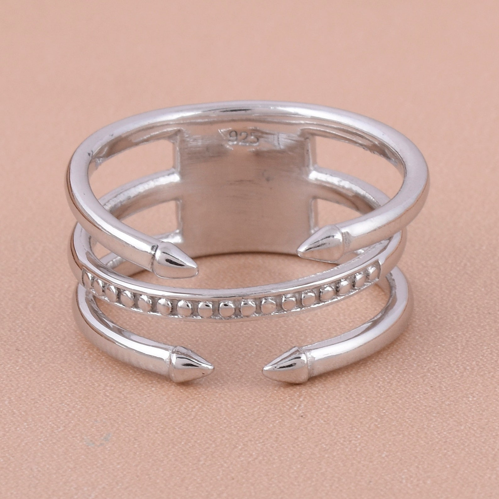 Sterling silver plain ring plain silver ring handmade plain Etsy