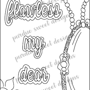 4 Bridgerton theme coloring pages | Etsy