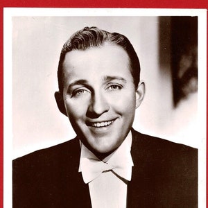 BING CROSBY - PICTUREGOER Postkarte - Filmstar - Original Kinofilm Schauspieler, Tänzer & Sänger Postkarte - Hollywood Musicals - Unbenutzt (OS01)
