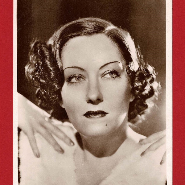 GLORIA SWANSON POSTCARD - Vintage Original Cinema Movie PostCard - Unused - Hollywood & Silent Movie Actress (RZ09)