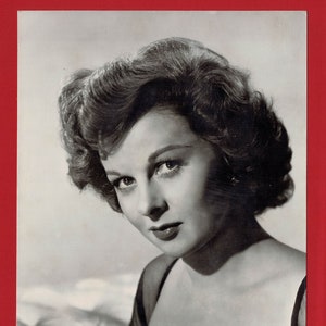 SUSAN HAYWARD - Große Poster - Galerie Karte - Filmstar - Kino Film Schauspielerin - Original schwarz & weiß M.G.M. Fotografische Karte (TI01)