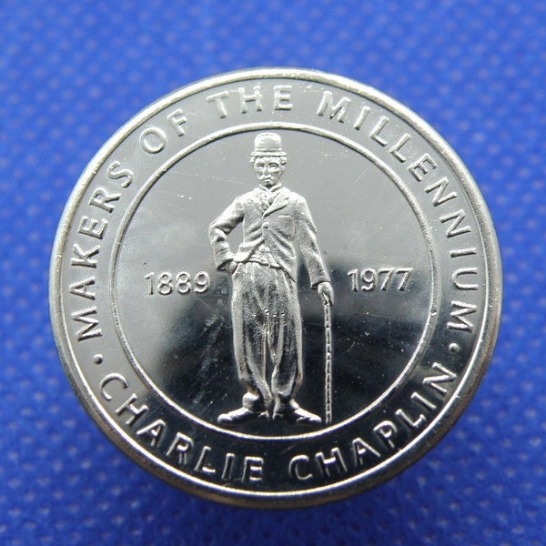 CHARLIE CHAPLIN - FILM Memorabilia Medallion - Silent Movie Cinema Film Star - Hollywood - Makers of The Millennium Collectable Medal (OS01)