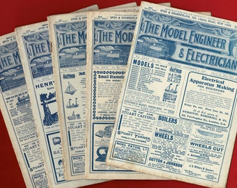 1916 'The MODEL ENGINEER & ELECTRICIAN' Publications - November 1916 - Original Vintage Hobbyist Magazines - Projects / Designs (TT04)