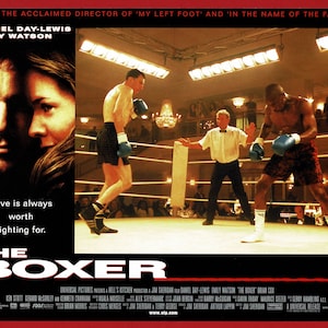 CINEMA LOBBY CARD - 'The Boxer' Universal Pictures Film - Daniel Day-Lewis Boxing - 35cmx28cm Geweldig cadeau voor hem/haar Goed voor inlijsten (UY01)