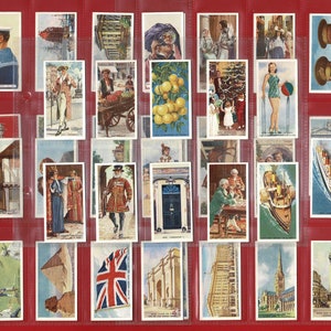 ¿SABES? - Juego de tarjetas de tabaco antiguas originales de los años 30 - Carreras Ltd London - Conocimientos generales. Preguntas del cuestionario. Historia. (OS01)