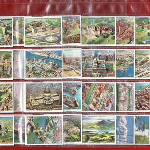 WINGS OVER The EMPIRE - Juego de tarjetas de tabaco para cigarrillos originales de 1939 - Churchman's - Tarjetas británicas - Educativas. Interesante. Vendimia (UB04)
