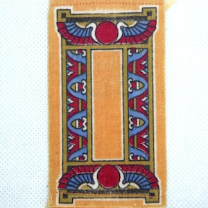 ¡Oferta! ALFOMBRA EN MINIATURA Diseño 2 NARANJA - 1924 Westminster Tobacco. Escasa alfombra o manta de fieltro para tarjetas de tabaco, ¿casa de muñecas? (TG21)