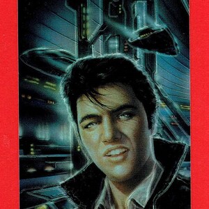 ELVIS PRESLEY - Images de bandes dessinées - Cartes à collectionner de 1996 - Image artistique - Carte graphique (OS01)