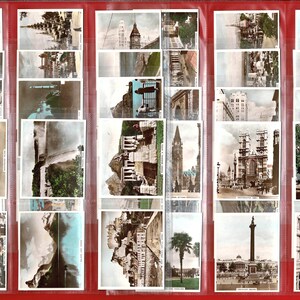 BRITISH EMPIRE SCENES - Original 1930's Photographic Cigarette Tobacco Cards - Gallaher - Farbfotos inc India Malta Canada N.Z. (VC08)